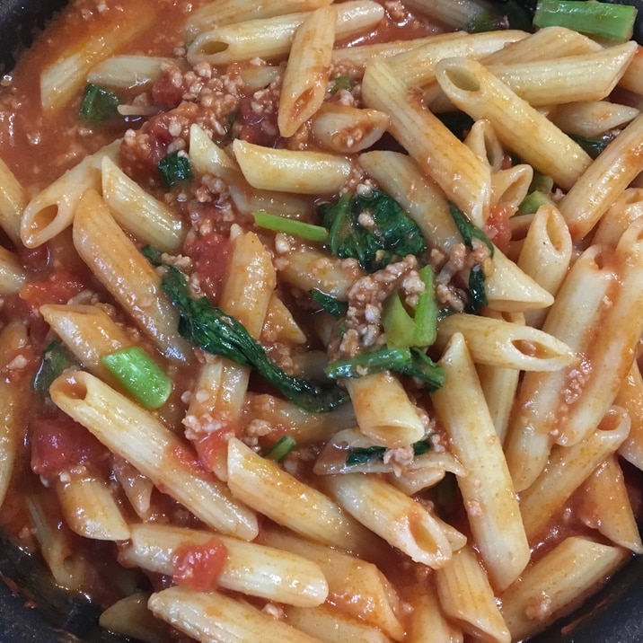 ほうれん草とひき肉のペンネトマト煮 レシピ 作り方 By Pコ 楽天レシピ ほうれん草とひき肉のペンネトマト煮 レシピ 作り方 By Pコ 楽天レシピ